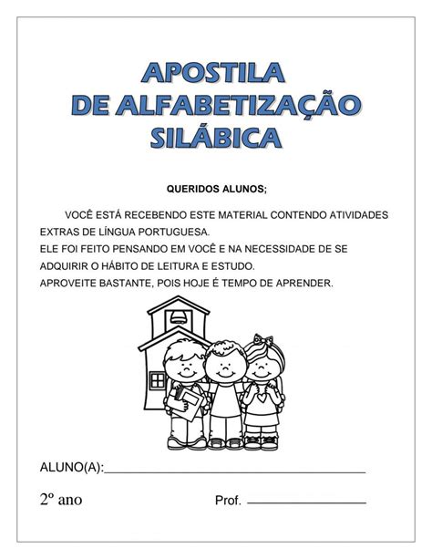 apostila alfabetização silábica pdf grátis